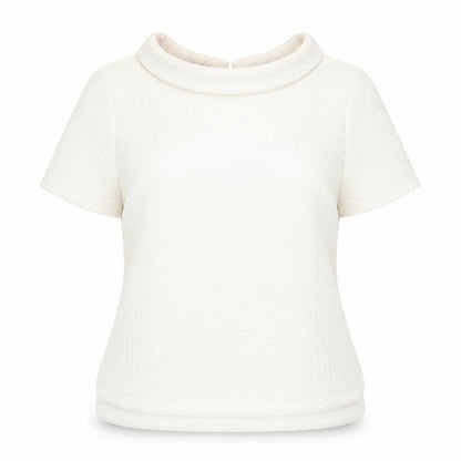 Boden Women's Ivory Collared Blouse Size 16