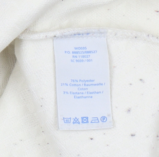 Boden Women's Ivory Collared Blouse Size 16