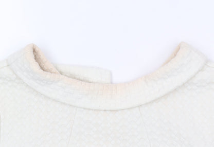 Boden Women's Ivory Collared Blouse Size 16