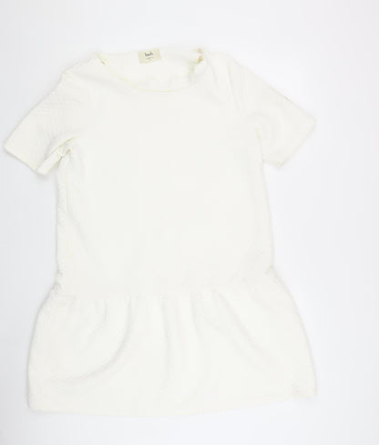 Hush Women's White Short Sleeve Dress Size 12