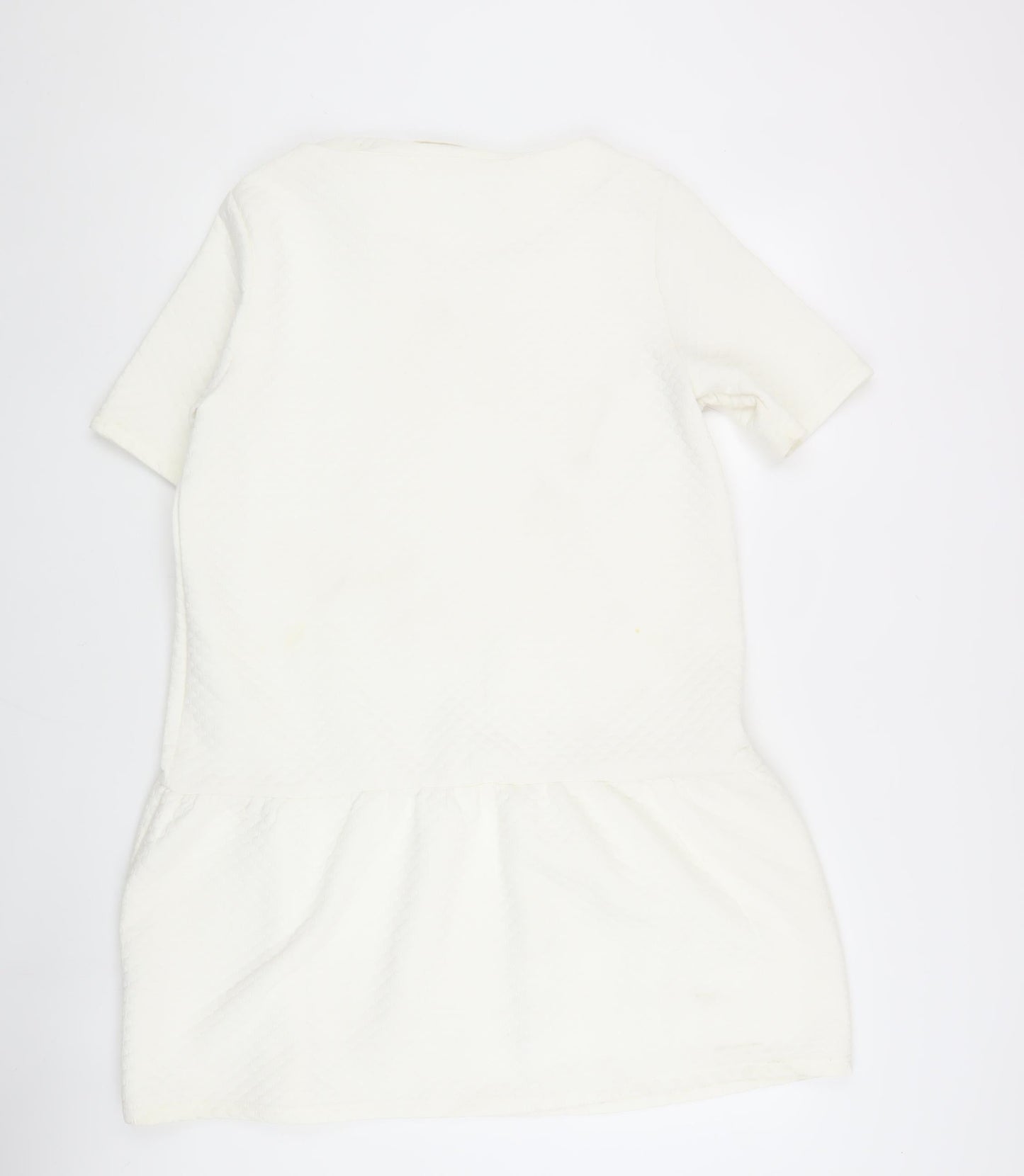 Hush Women's White Short Sleeve Dress Size 12