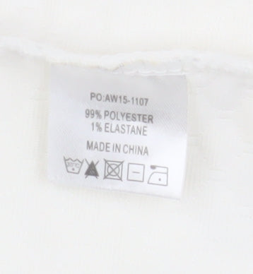 Hush Women's White Short Sleeve Dress Size 12