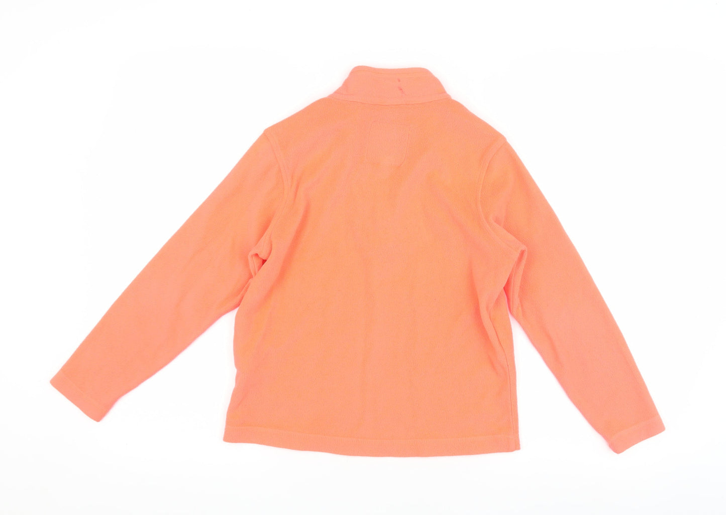 Regatta Girls Orange Fleece Hoodie 10 Years Pullover