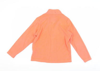 Regatta Girls Orange Fleece Hoodie 10 Years Pullover