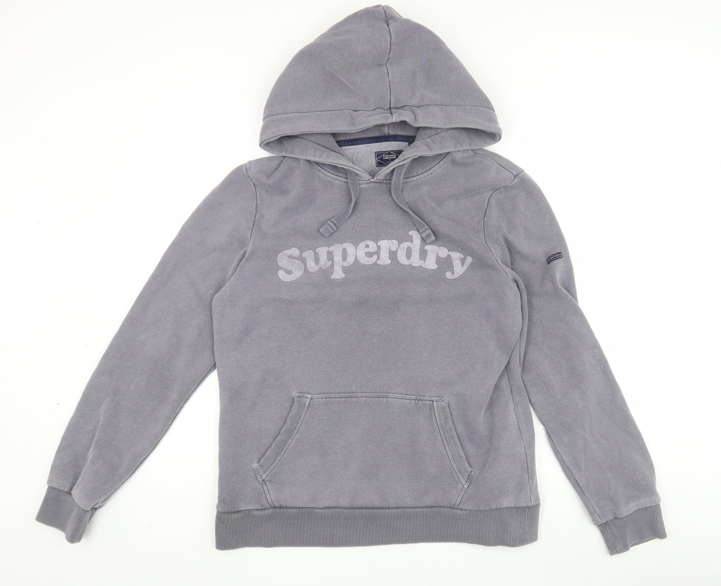 Superdry Women's Grey Pullover Hoodie - L, Casual Style