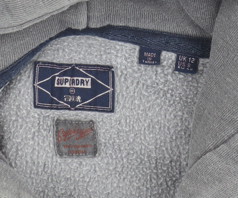 Superdry Women's Grey Pullover Hoodie - L, Casual Style