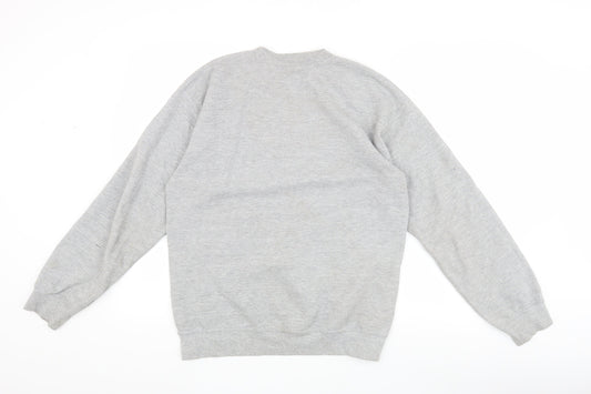 Mens UK Size S Gildan Grey Pullover Sweatshirt