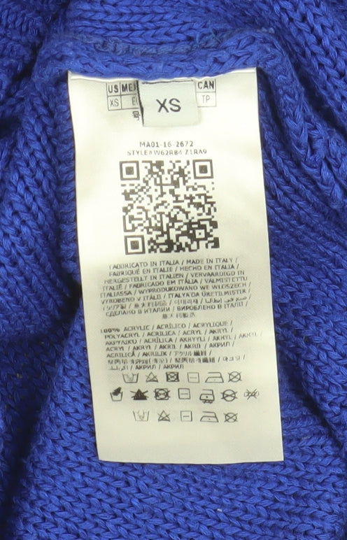 Womens UK Size XS GUESS Blue Pullover Jumper