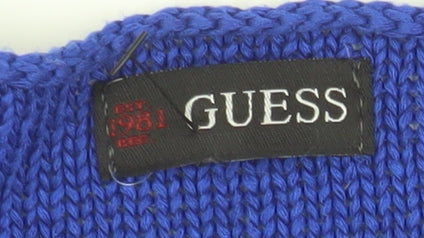 Womens UK Size XS GUESS Blue Pullover Jumper