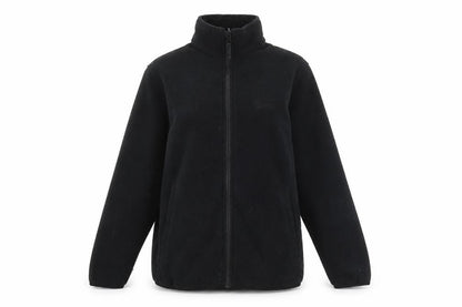 Front view of Hi Gear Women's Black Fleece Jacket, size 10