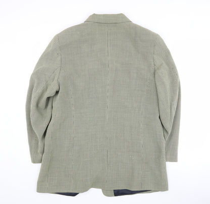 Gerry Weber Women's Checked Grey Blazer, Size 42