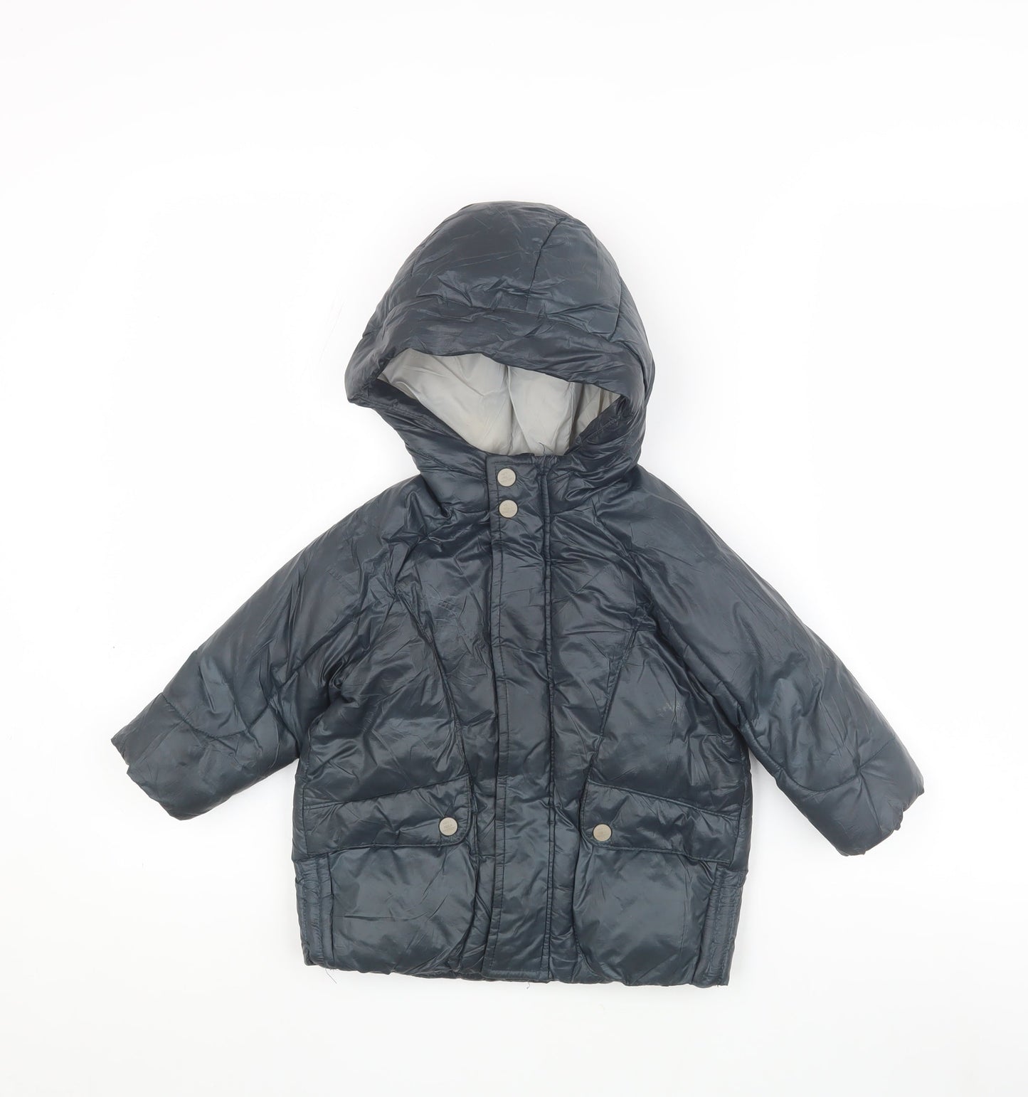 Zara Unisex Grey Puffer Jacket 18-24 Months Winter Coat