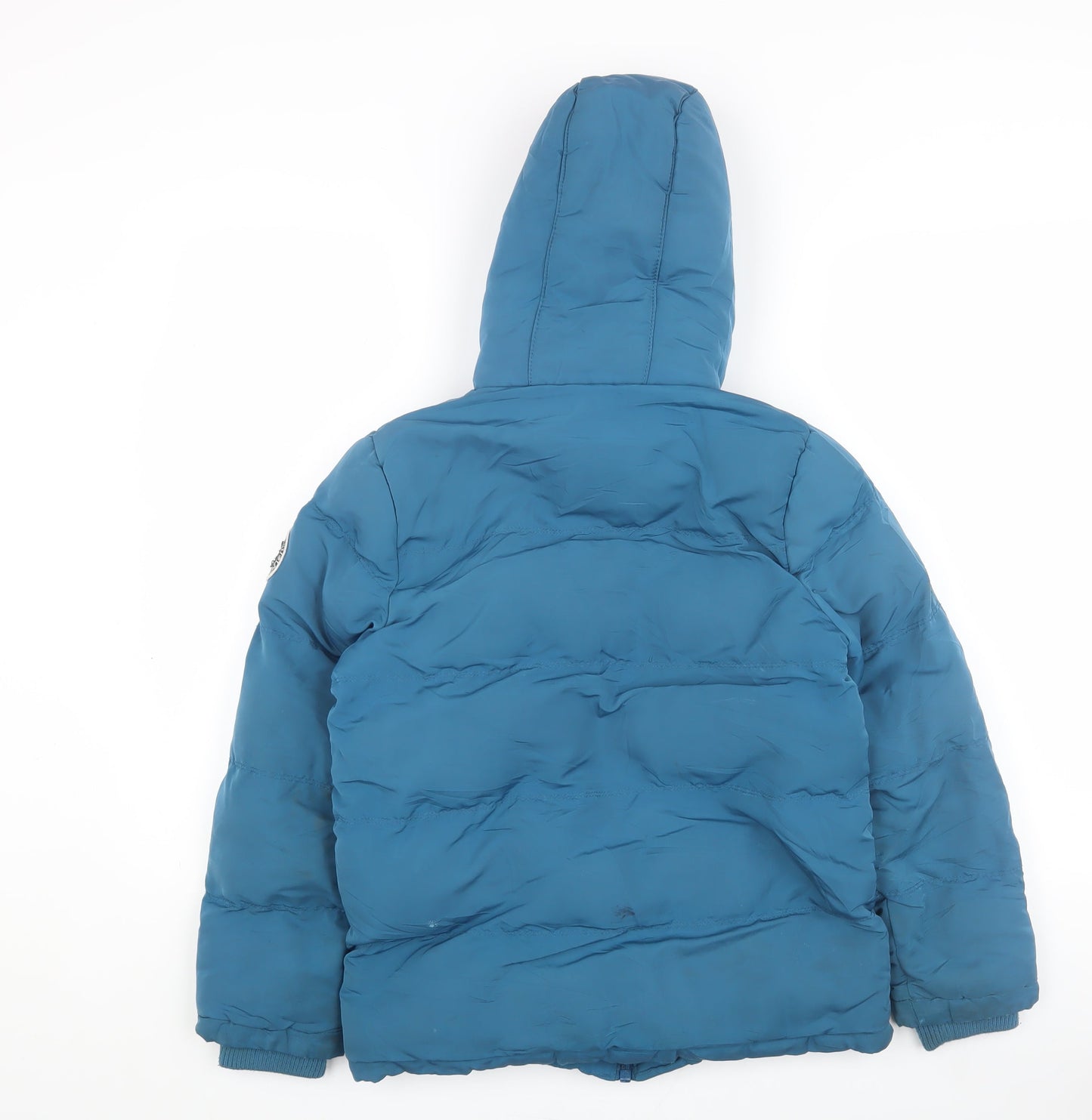 SoulCal & Co Boys Blue Puffer Jacket 9-10 Years Winter Hooded