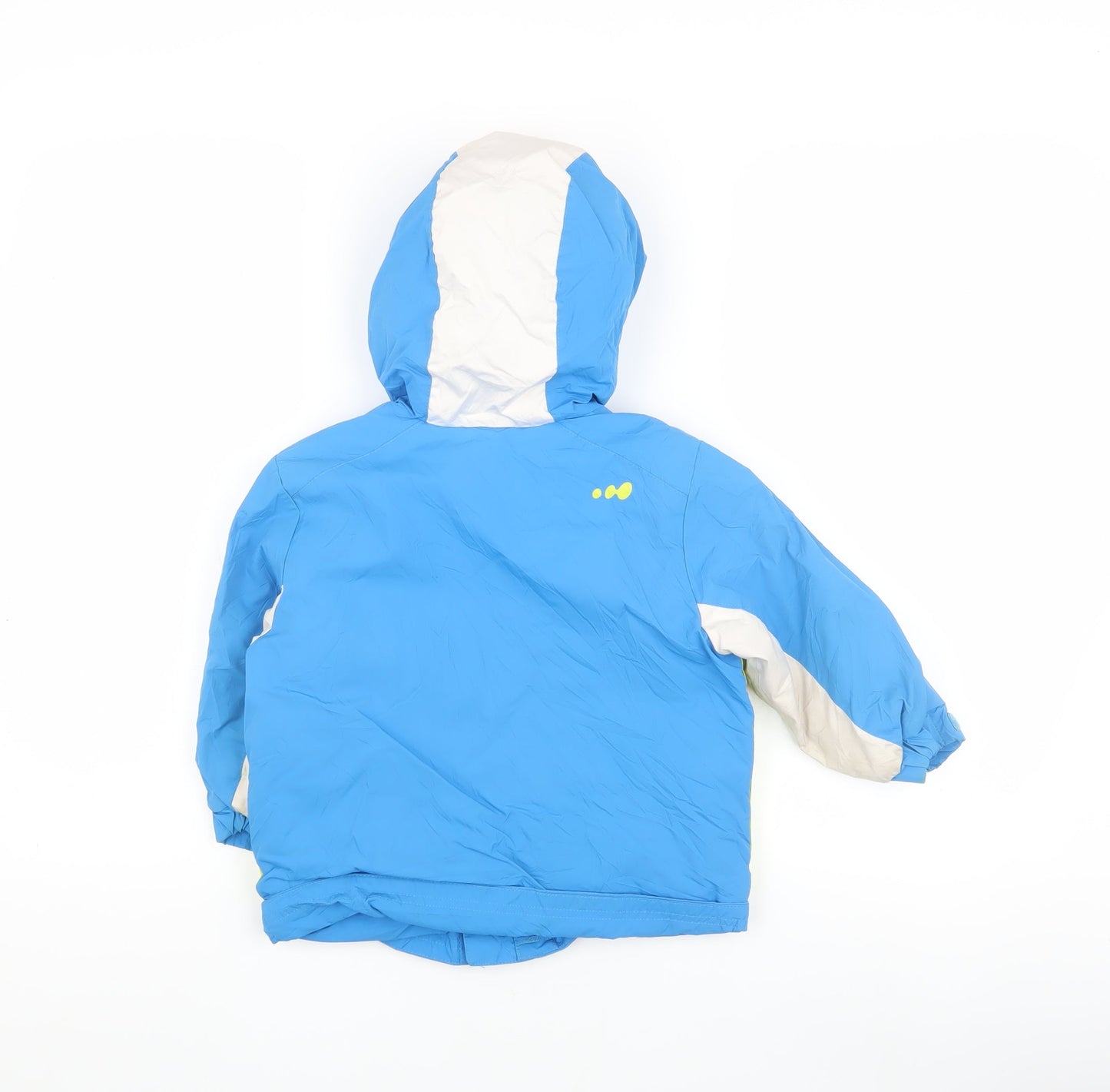Wedze Boys Blue Puffer Jacket 2-3 Years Hooded Insulated