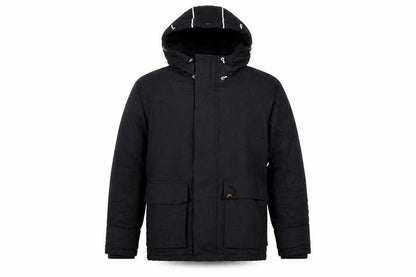 Mens UK Size S Lee Cooper Black Parka Coat