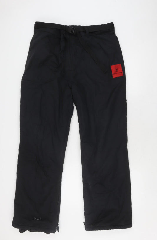 Ski Collection Men's Black Snow Pants M Waterproof Insulated