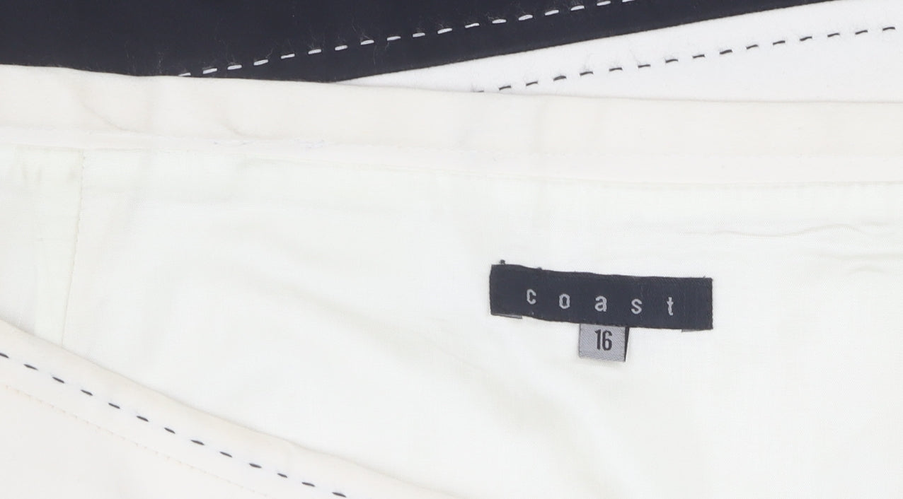 Coast Women's Ivory Pencil Skirt Size 16 - Elegant & Chic