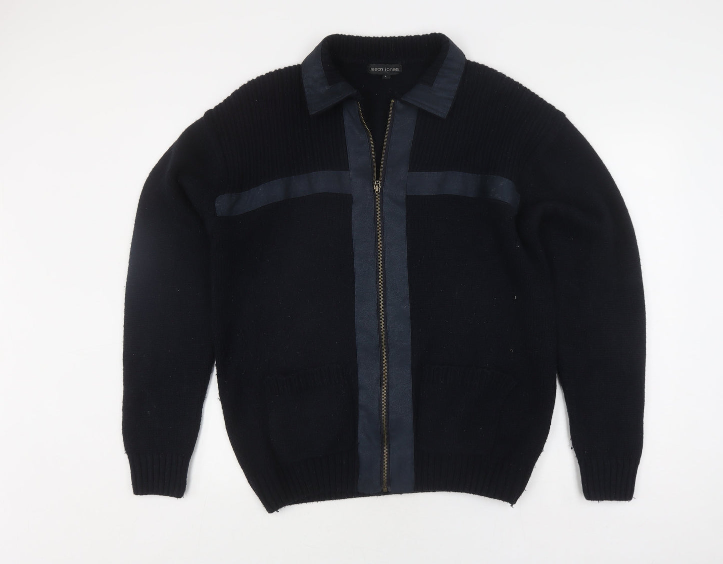 Mens UK Size L Jason Jones Black