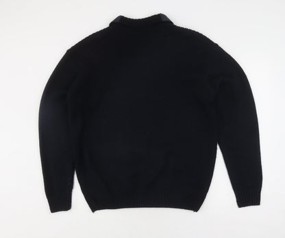 Mens UK Size L Jason Jones Black