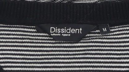 Dissident Men's M Striped V-Neck Cotton Jumper