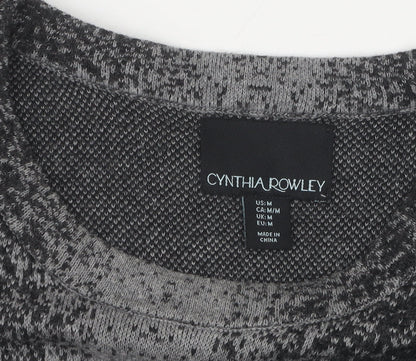 Cynthia Rowley Women's Black Pullover Jumper M