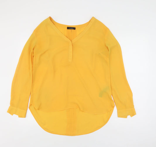 Womens UK Size 12 Marks and Spencer Yellow  Blouse