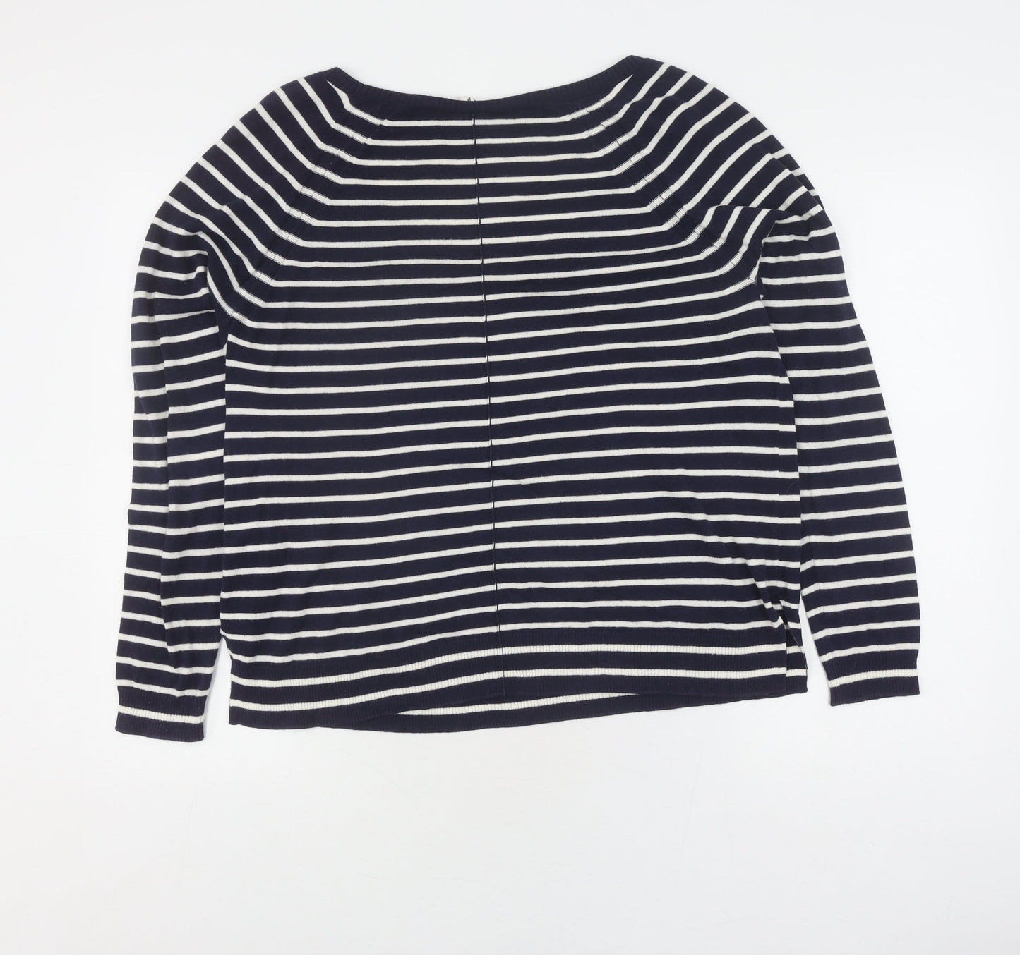 Gap Women's Blue Striped Pullover Jumper M