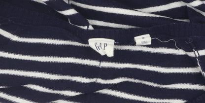 Gap Women's Blue Striped Pullover Jumper M