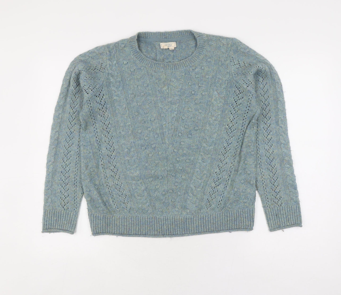 Womens UK Size 8 FatFace Blue Jumper Jumper
