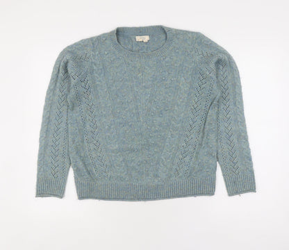 Womens UK Size 8 FatFace Blue Jumper Jumper