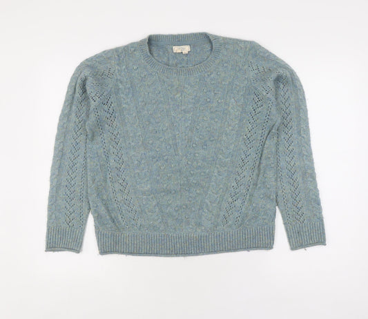 Womens UK Size 8 FatFace Blue Jumper Jumper
