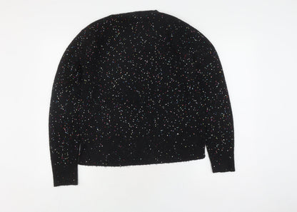Womens UK Size L Oasis Black Pullover Jumper