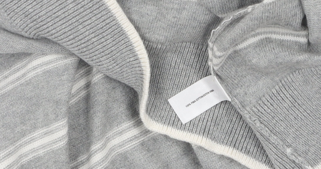 Gap Men's Grey M Pullover Striped V-Neck Jumper