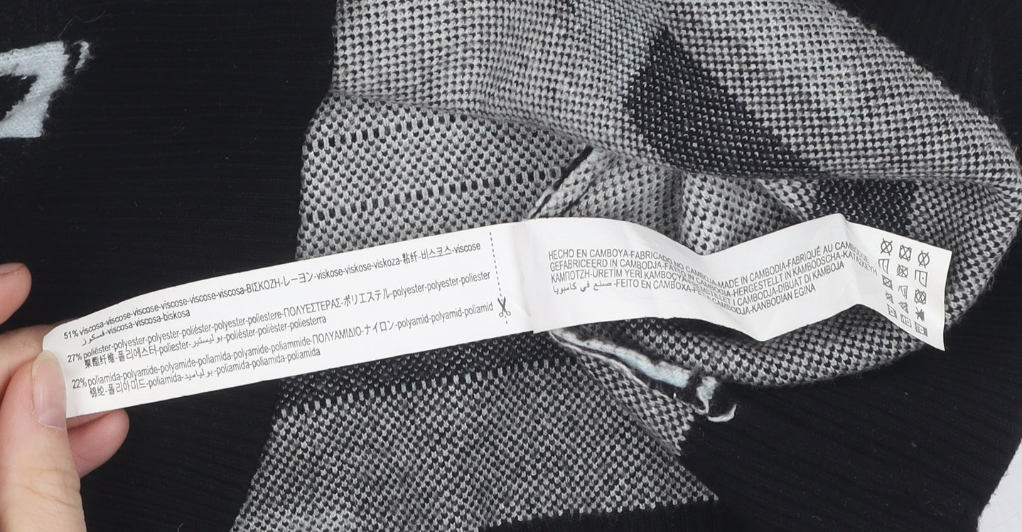 Bershka Rick and Morty Men's Black M Pullover Jumper