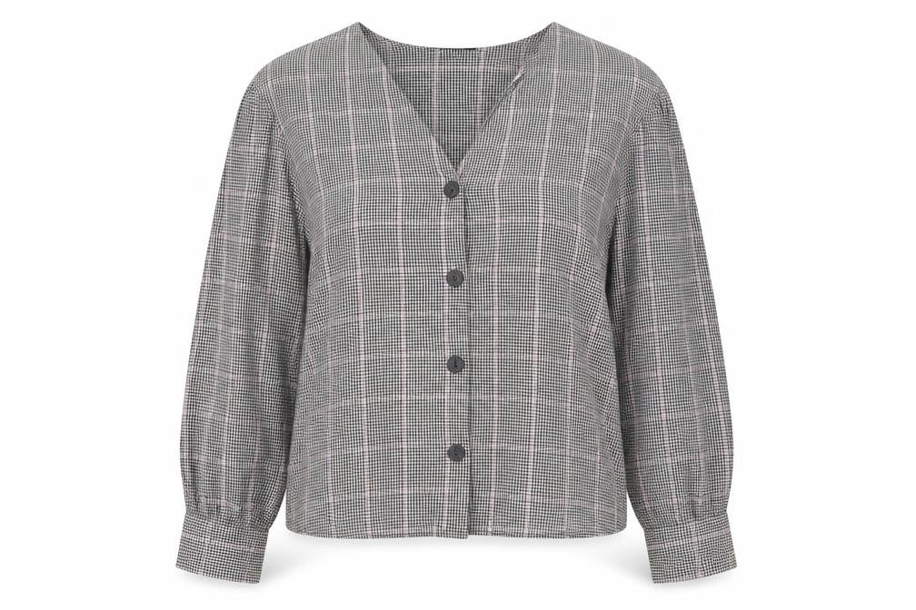 Womens UK Size M Bershka Multicoloured Basic Button-Up