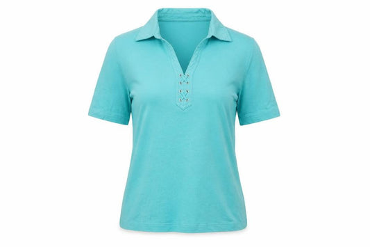 Womens UK Size M Karen Scott Blue  Polo
