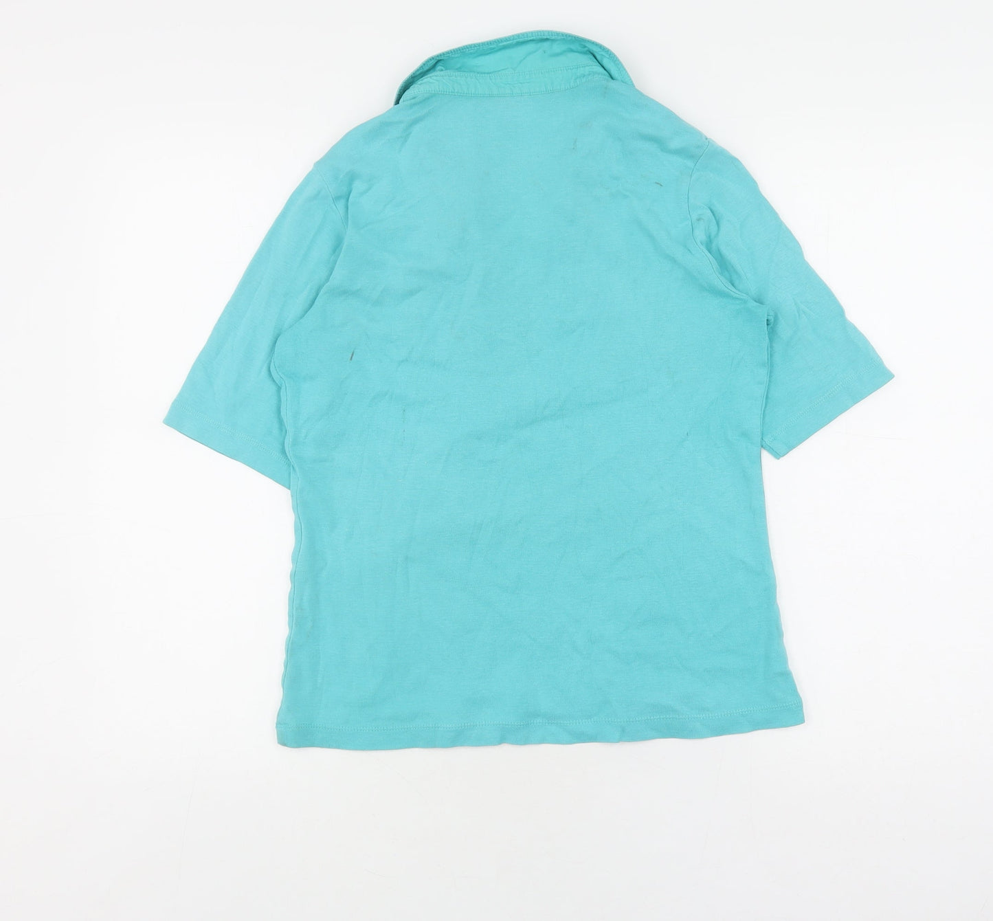Womens UK Size M Karen Scott Blue  Polo