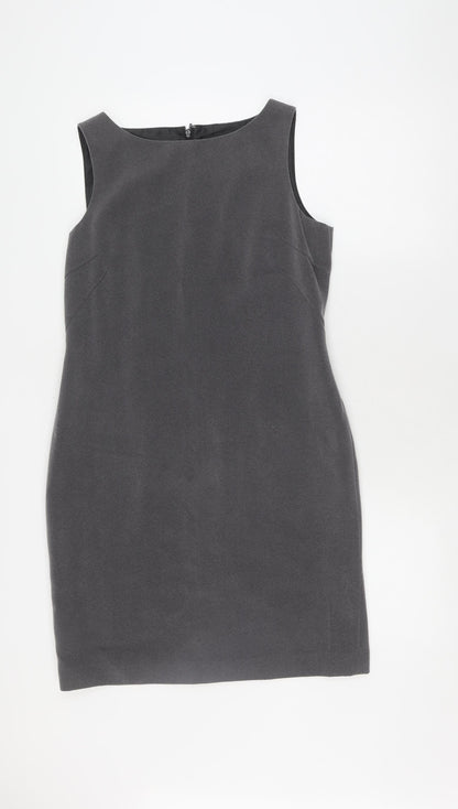 Next Petite Women Grey Sheath Dress Size 12