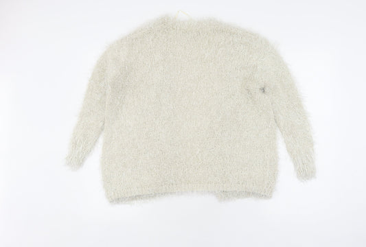 Womens UK Size  River Island Ivory Cardigan Jumper