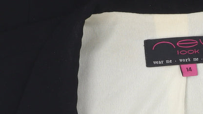 New Look Women's Black Blazer Size 14