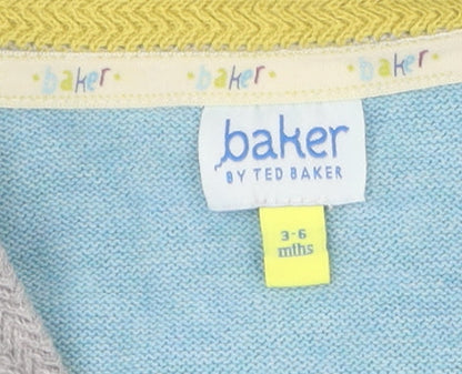 Baker by Ted Baker Unisex Baby Cardigan 3-6 Months Blue