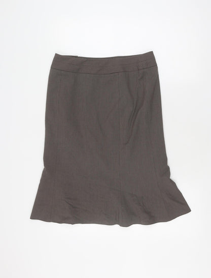 Next Women's Brown Petite Pencil Skirt Size 10