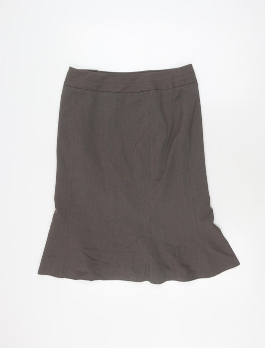 Next Women's Brown Petite Pencil Skirt Size 10