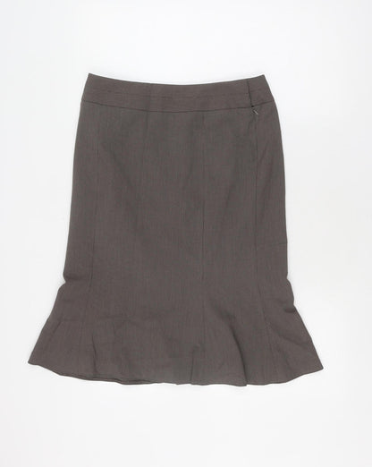 Next Women's Brown Petite Pencil Skirt Size 10