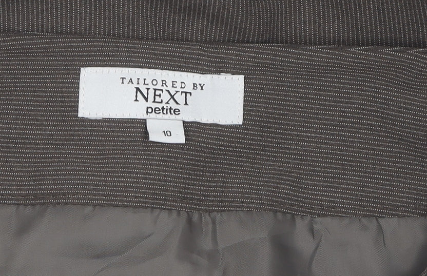 Next Women's Brown Petite Pencil Skirt Size 10