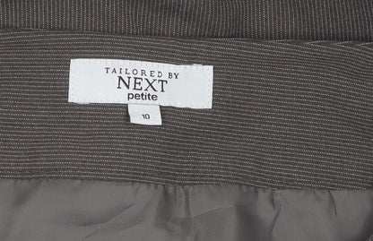 Next Women's Brown Petite Pencil Skirt Size 10