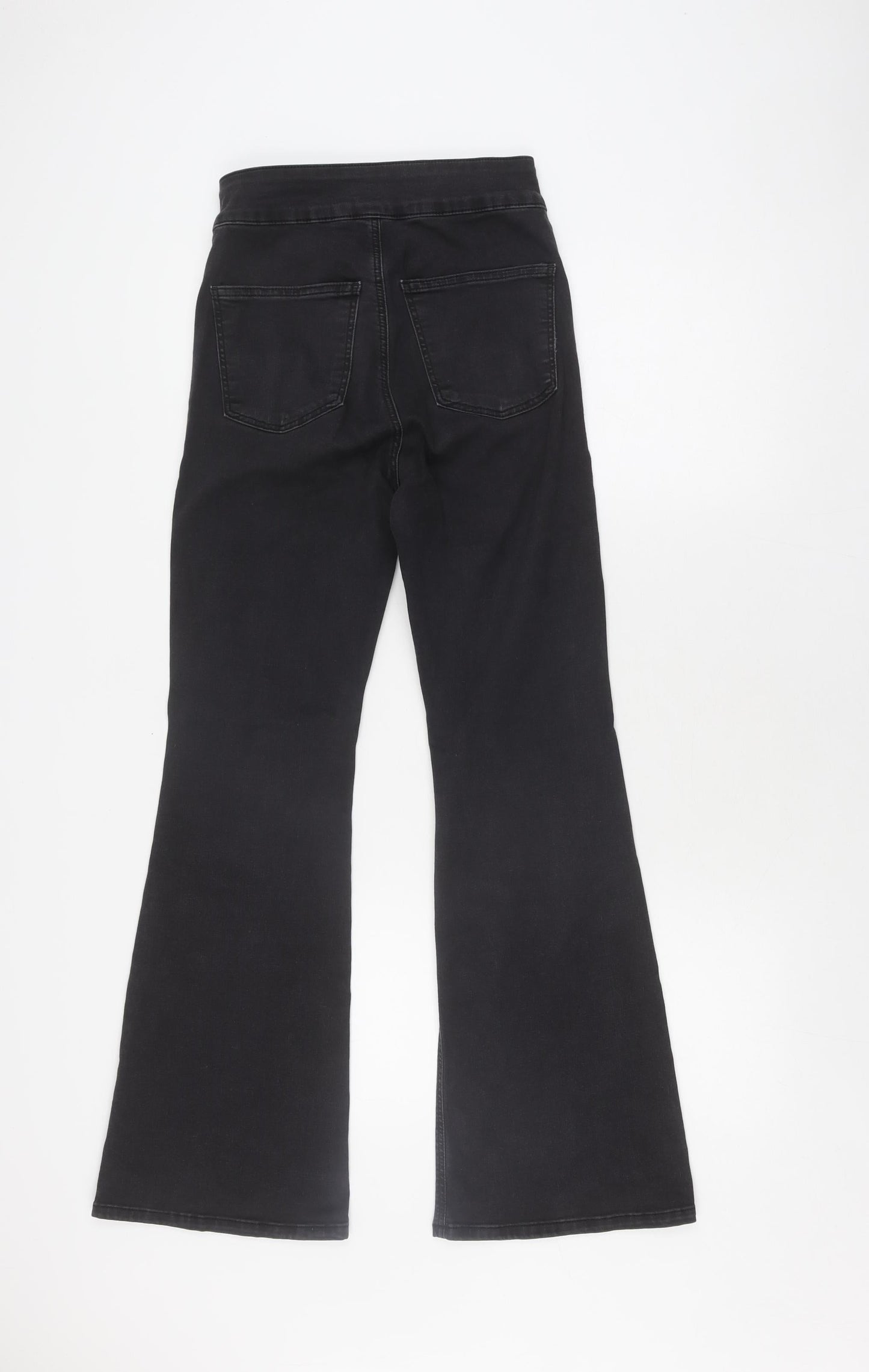 Topshop Women's Black Flared Jeans Size 10