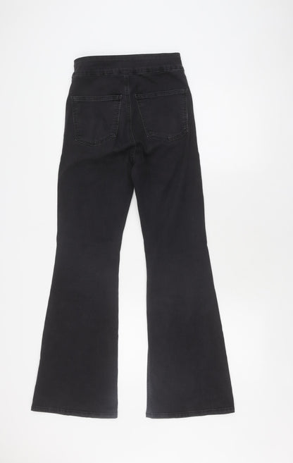 Topshop Women's Black Flared Jeans Size 10