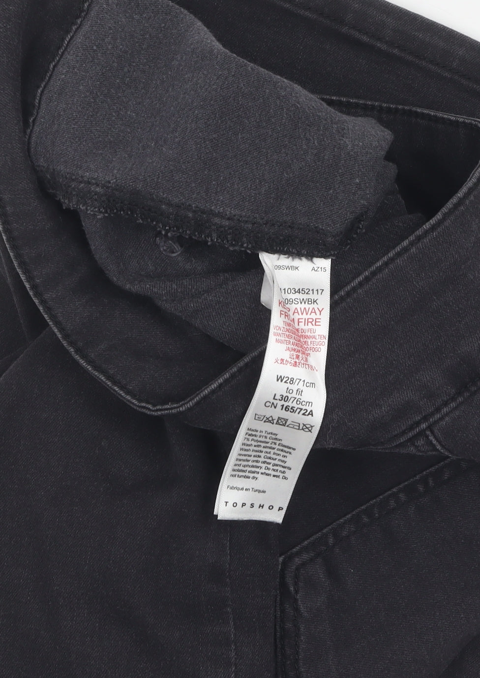 Topshop Women's Black Flared Jeans Size 10