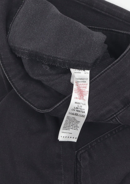 Topshop Women's Black Flared Jeans Size 10